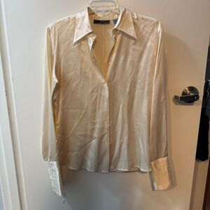 Silk Collar Neck Blouse